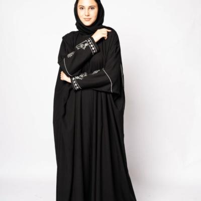 Abaya, Handwork Khalada black and white
