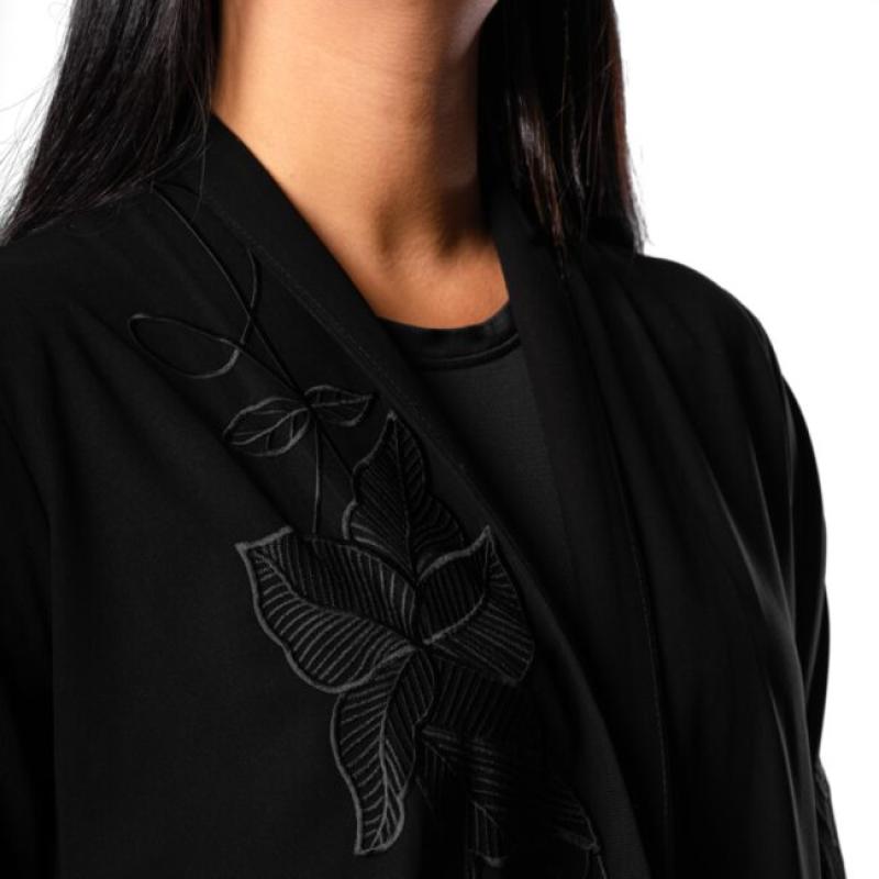 Embroidery, Open Abaya Fabric: Arab fabric