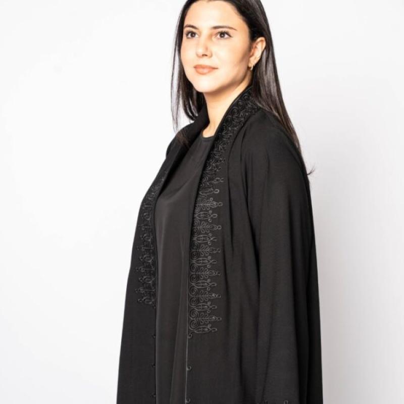Abaya, Handwork Black behalf fabric
