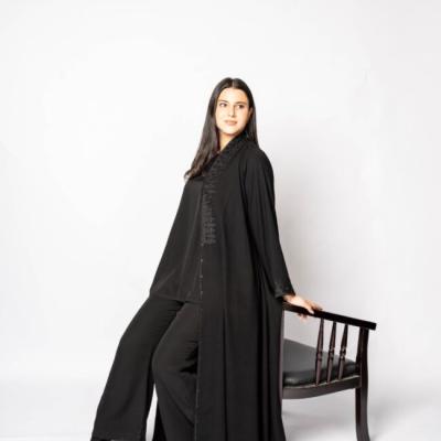 Abaya, Handwork Black behalf fabric