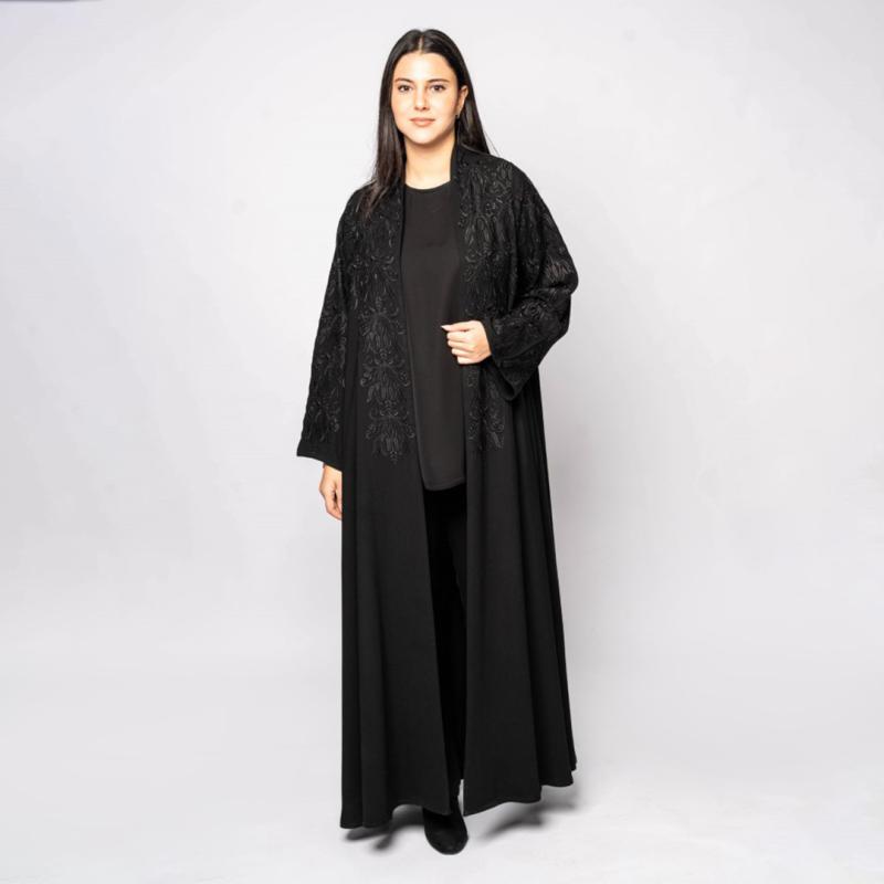 Abaya, Handwork Black khalada fabric