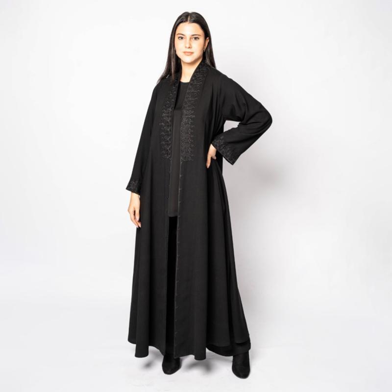 Abaya, Handwork Black behalf fabric
