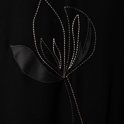 Blazer Embroidery Black cuba fabric