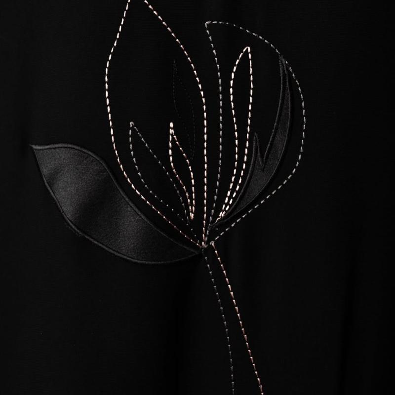 Blazer Embroidery Black cuba fabric
