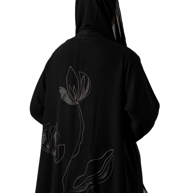 Blazer Embroidery Black cuba fabric